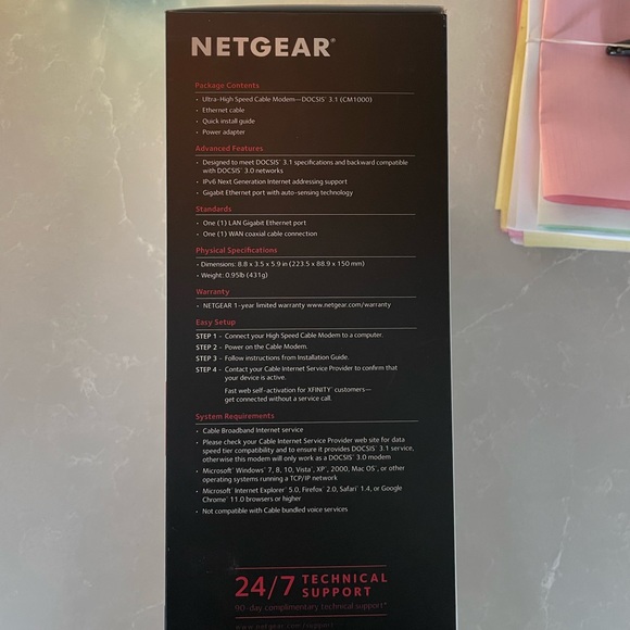 Netgear Nighthawk Router & CM1000 Modem - Picture 3 of 8